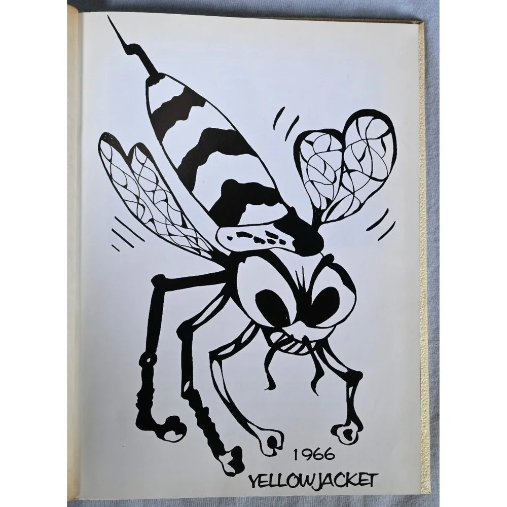 Meridian Texas Yellow Jacket 1966 School Yearbook Vintage Annual